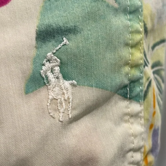 Polo Ralph Lauren Swimming Shorts Trunk Size M Beach Hawaiian Prints - Picture 4 of 14
